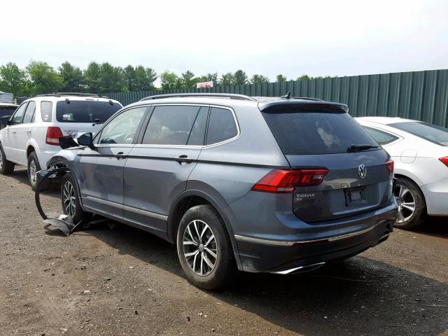 3VV3B7AX0JM023399 - 2018 VOLKSWAGEN TIGUAN SE GRAY photo 3