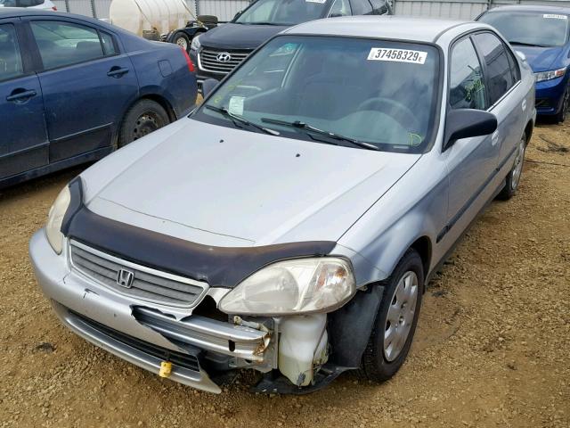 2HGEJ6614XH919707 - 1999 HONDA CIVIC BASE SILVER photo 2