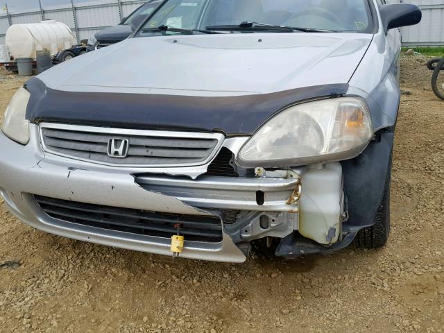 2HGEJ6614XH919707 - 1999 HONDA CIVIC BASE SILVER photo 9