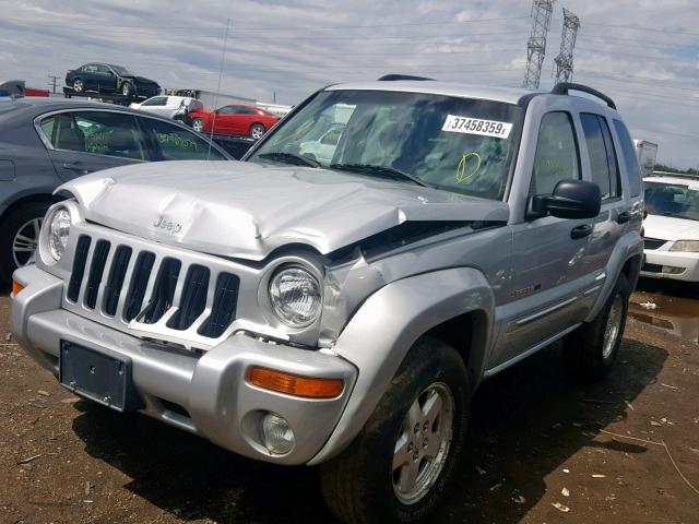 1J4GL58K82W283668 - 2002 JEEP LIBERTY LI SILVER photo 2