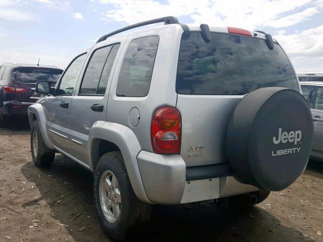 1J4GL58K82W283668 - 2002 JEEP LIBERTY LI SILVER photo 3