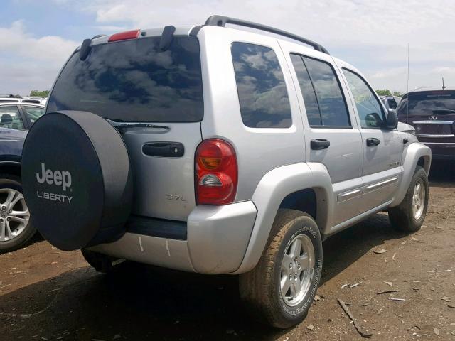 1J4GL58K82W283668 - 2002 JEEP LIBERTY LI SILVER photo 4