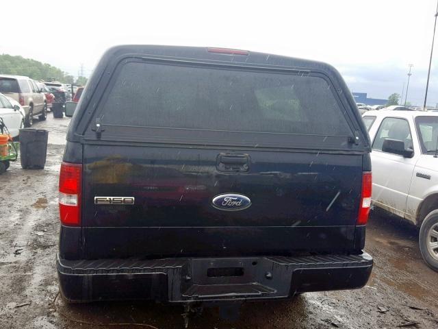 1FTPX14596FA84783 - 2006 FORD F150 BLACK photo 6