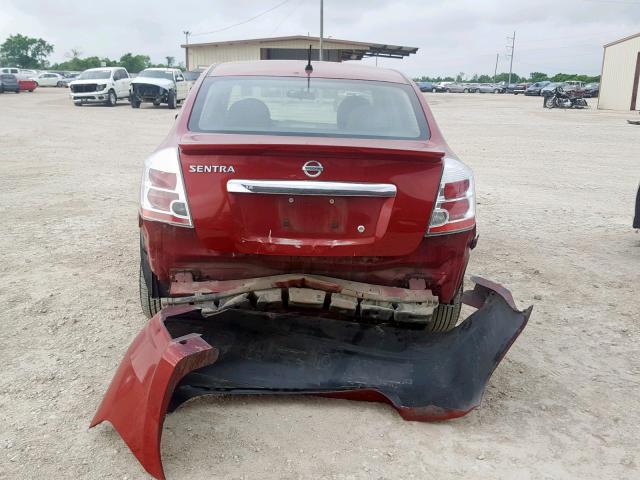 3N1AB6AP3CL771754 - 2012 NISSAN SENTRA 2.0 RED photo 9