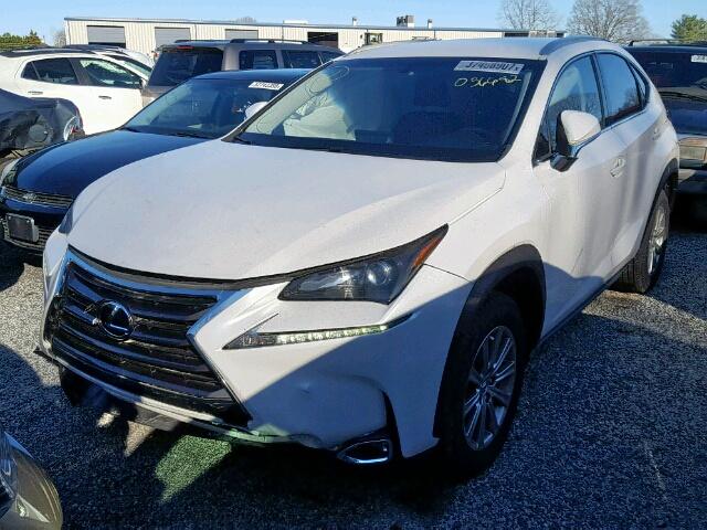 JTJYARBZ4H2056682 - 2017 LEXUS NX 200T WHITE photo 2