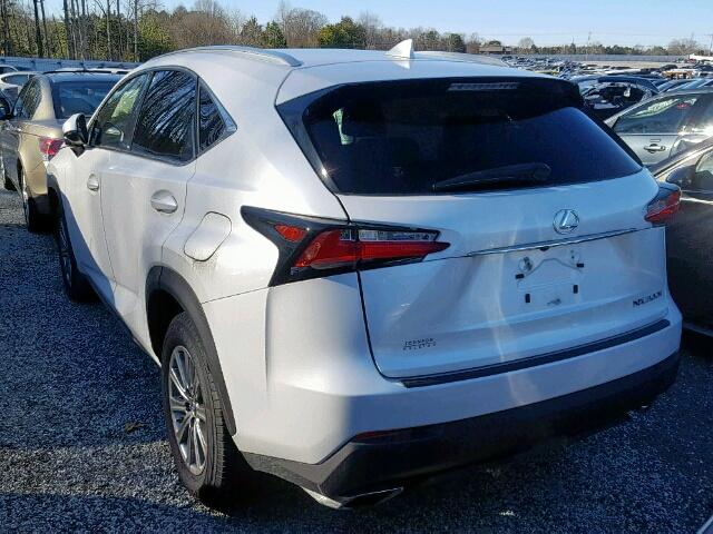 JTJYARBZ4H2056682 - 2017 LEXUS NX 200T WHITE photo 3