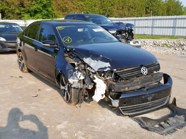 3VWLL7AJ2CM371874 - 2012 VOLKSWAGEN JETTA TDI BLACK photo 1