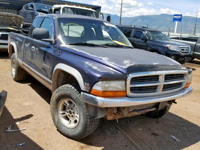 1B7GG22X8XS190001 - 1999 DODGE DAKOTA BLUE photo 1