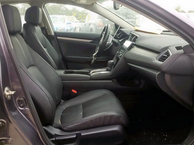 19XFC1F71GE030816 - 2016 HONDA CIVIC EXL ვერცხლისფერი ფოტო 5