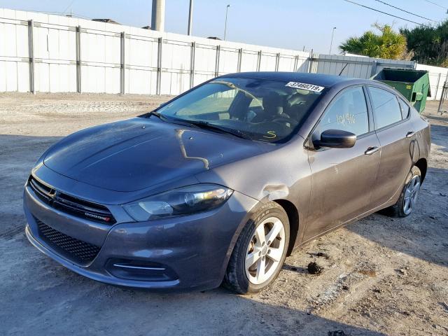 1C3CDFBB8FD172771 - 2015 DODGE DART SXT GRAY photo 2