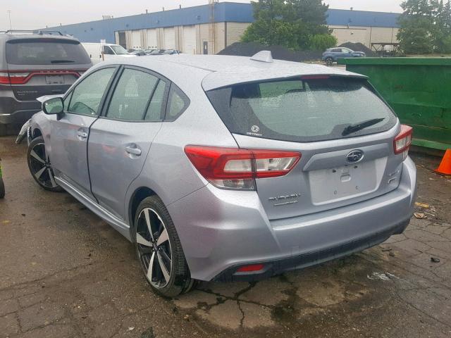 4S3GTAJ67K3705197 - 2019 SUBARU IMPREZA SP SILVER photo 3