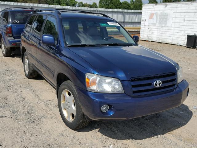 JTEEP21A870221565 - 2007 TOYOTA HIGHLANDER BLUE photo 1