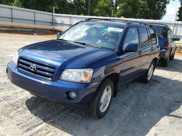 JTEEP21A870221565 - 2007 TOYOTA HIGHLANDER BLUE photo 2