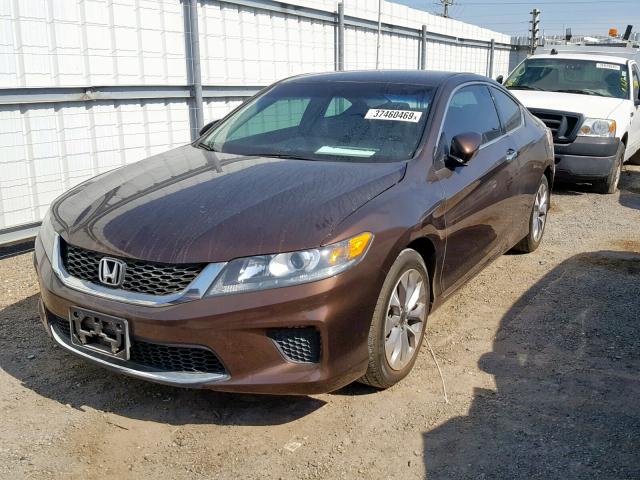 1HGCT1B30EA015358 - 2014 HONDA ACCORD LX- BROWN photo 2