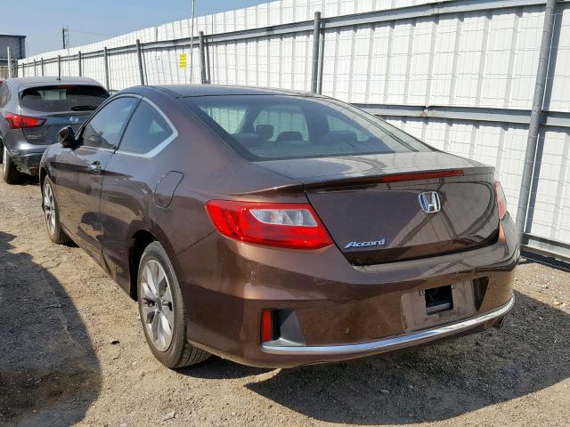 1HGCT1B30EA015358 - 2014 HONDA ACCORD LX- BROWN photo 3