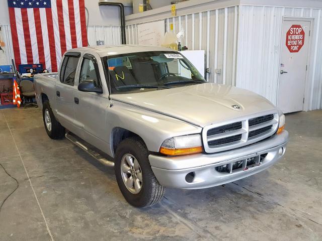 1D7HL38X33S266575 - 2003 DODGE DAKOTA QUA GRAY photo 1