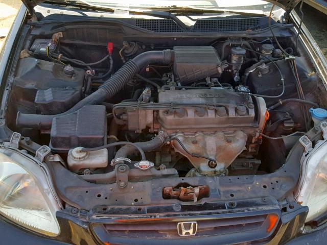 2HGEJ6347TH120089 - 1996 HONDA CIVIC DX BLACK photo 7