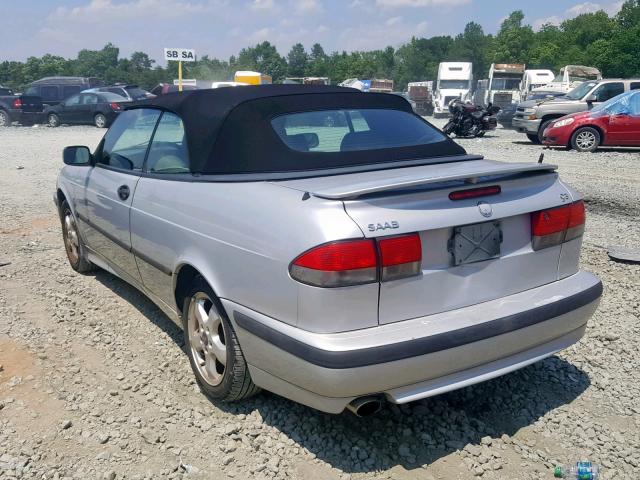 YS3DF78K817020027 - 2001 SAAB 9-3 SE SILVER photo 3