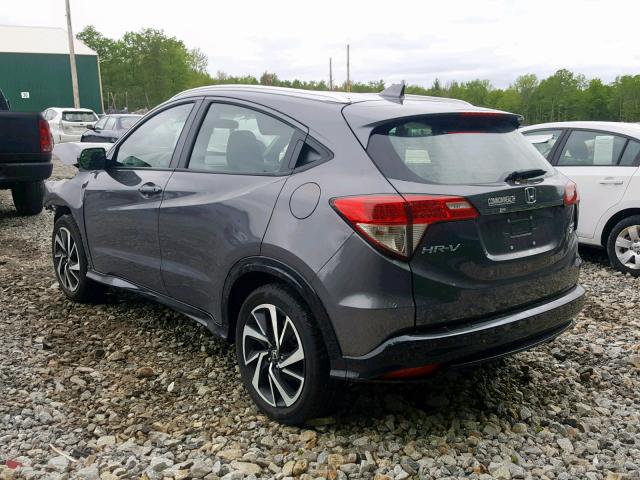 3CZRU6H14KG705551 - 2019 HONDA HR-V SPORT CHARCOAL photo 3