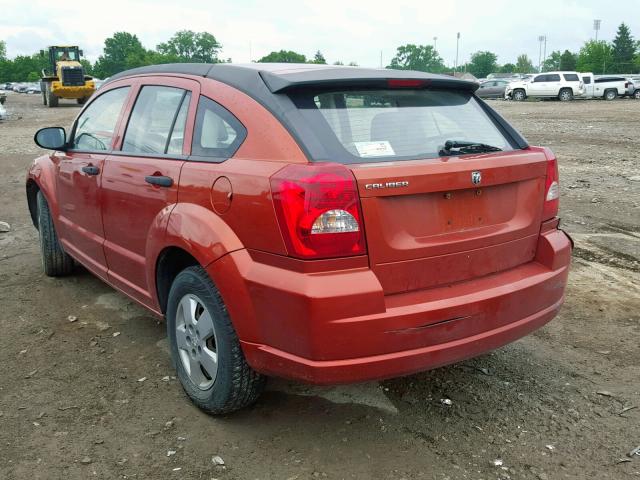 1B3HB28B67D243377 - 2007 DODGE CALIBER ORANGE photo 3