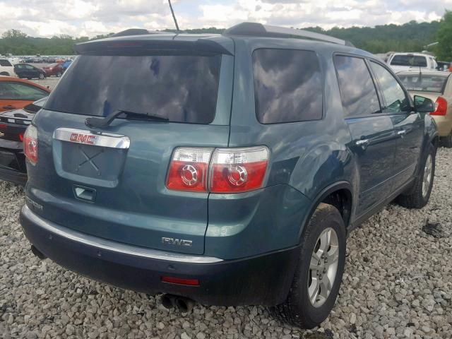 1GKLVLED1AJ160979 - 2010 GMC ACADIA SLE GREEN photo 4