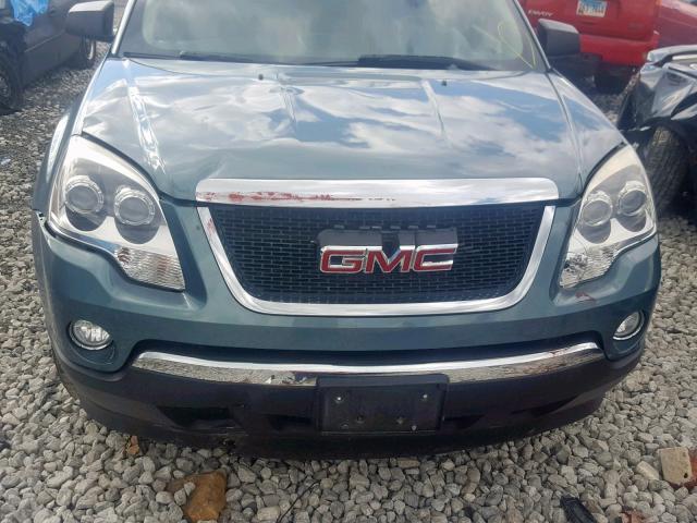 1GKLVLED1AJ160979 - 2010 GMC ACADIA SLE GREEN photo 9