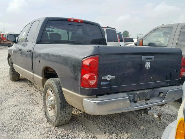 3D7KR28L39G514786 - 2009 DODGE RAM 2500 BLACK photo 3