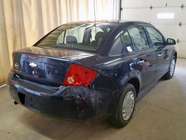 1G1AT58H597157524 - 2009 CHEVROLET COBALT LT BLUE photo 4