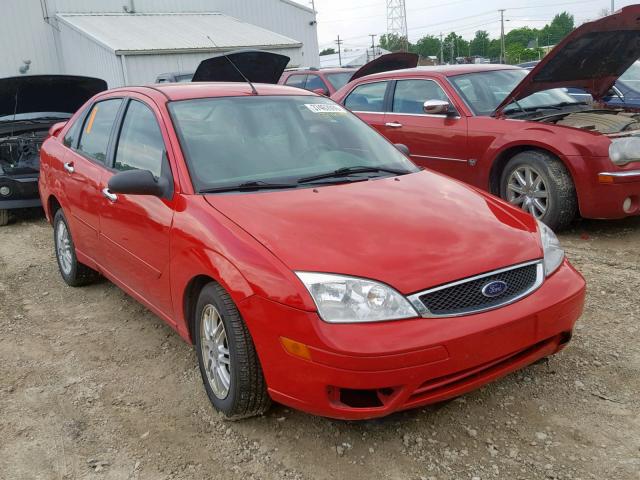 1FAFP34N77W330342 - 2007 FORD FOCUS ZX4 RED photo 1