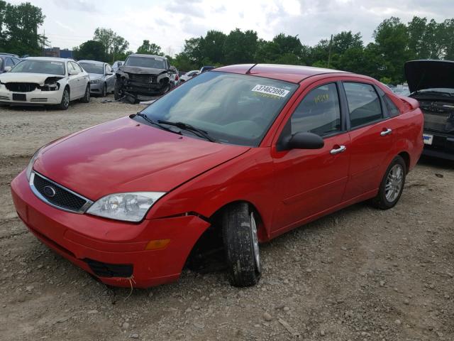 1FAFP34N77W330342 - 2007 FORD FOCUS ZX4 RED photo 9