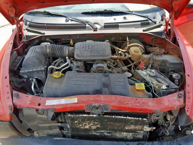 1D7HL38K94S639432 - 2004 DODGE DAKOTA QUA RED photo 7