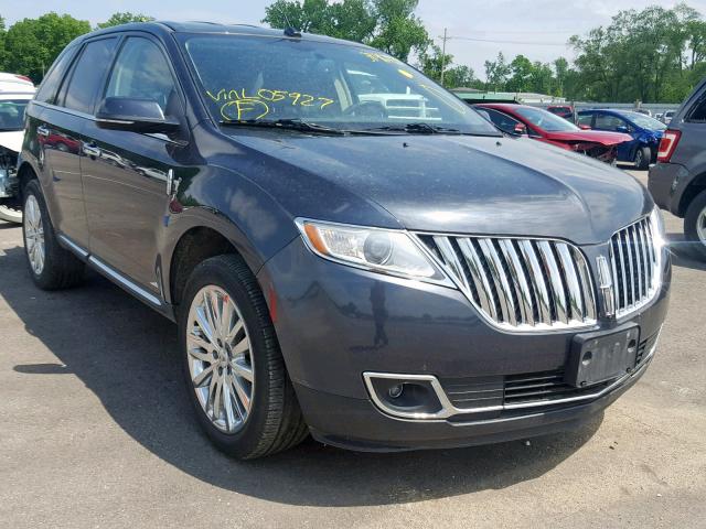 2LMDJ8JK8EBL05927 - 2014 LINCOLN MKX BLACK photo 1