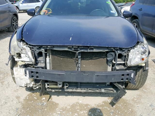 JNKCV61E29M014644 - 2009 INFINITI G37 BASE BLUE photo 9