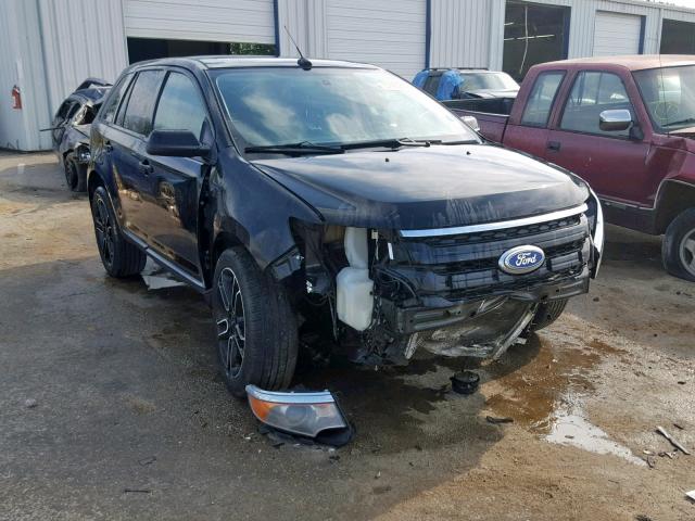 2FMDK3JC1DBB41231 - 2013 FORD EDGE SEL BLACK photo 1