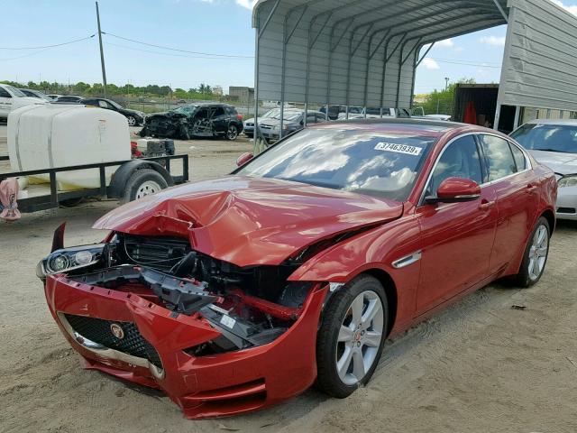 SAJAD4FXXKCP53669 - 2019 JAGUAR XE PREMIUM RED photo 2