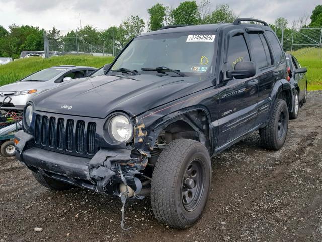 1J4GL58K23W693416 - 2003 JEEP LIBERTY LI BLACK photo 2