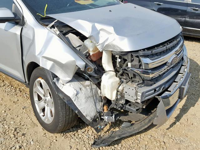 2FMDK3JC4EBB44898 - 2014 FORD EDGE SEL SILVER photo 9