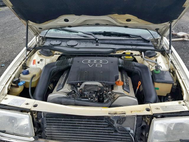 WAUBV84C4PN000137 - 1993 AUDI V8 QUATTRO WHITE photo 7