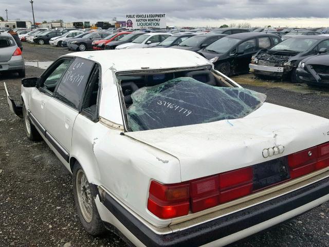 WAUBV84C4PN000137 - 1993 AUDI V8 QUATTRO WHITE photo 9