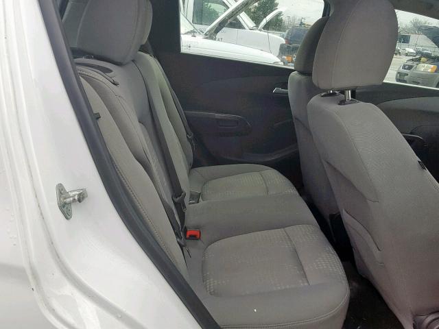 1G1JA6SH6C4141913 - 2012 CHEVROLET SONIC LS 白色 照片 6