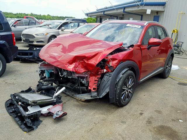 JM1DKDD77J0326728 - 2018 MAZDA CX-3 GRAND RED photo 2