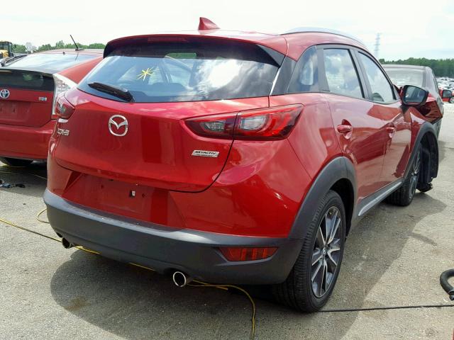 JM1DKDD77J0326728 - 2018 MAZDA CX-3 GRAND RED photo 4