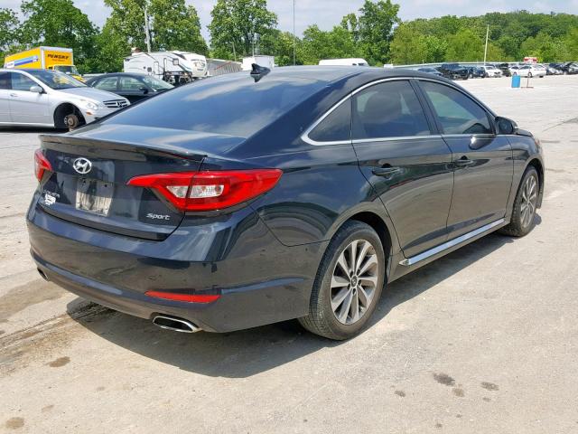 5NPE34AF0HH509222 - 2017 HYUNDAI SONATA SPO BLACK photo 4