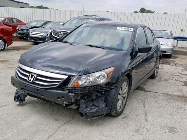 1HGCP2F86BA130073 - 2011 HONDA ACCORD EXL BLACK photo 2