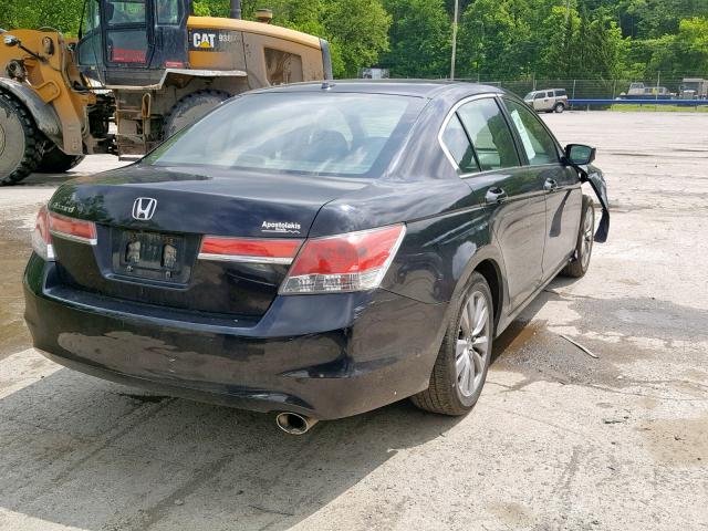 1HGCP2F86BA130073 - 2011 HONDA ACCORD EXL BLACK photo 4