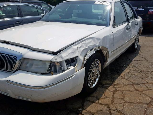 2MEFM74W5WX670819 - 1998 MERCURY GRAND MARQ WHITE photo 9