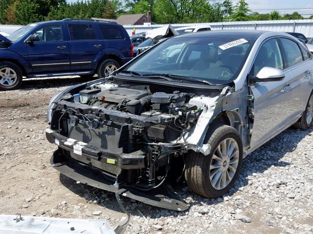 5NPE34AF7FH055225 - 2015 HYUNDAI SONATA SPO SILVER photo 9