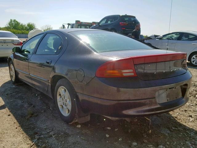 2C3HH46R83H538703 - 2003 CHRYSLER INTREPID S BURGUNDY photo 3