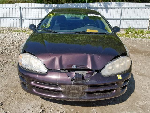 2C3HH46R83H538703 - 2003 CHRYSLER INTREPID S BURGUNDY photo 9