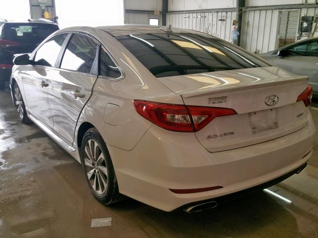 5NPE34AF3GH315539 - 2016 HYUNDAI SONATA SPO WHITE photo 3